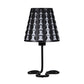 16" In Traci Black Geometric Metal Table Lamp