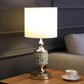 23" Layla Rose Gold Bohemian Glass Mosaic Modern Table Lamp