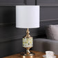 23" Layla Rose Gold Bohemian Glass Mosaic Modern Table Lamp