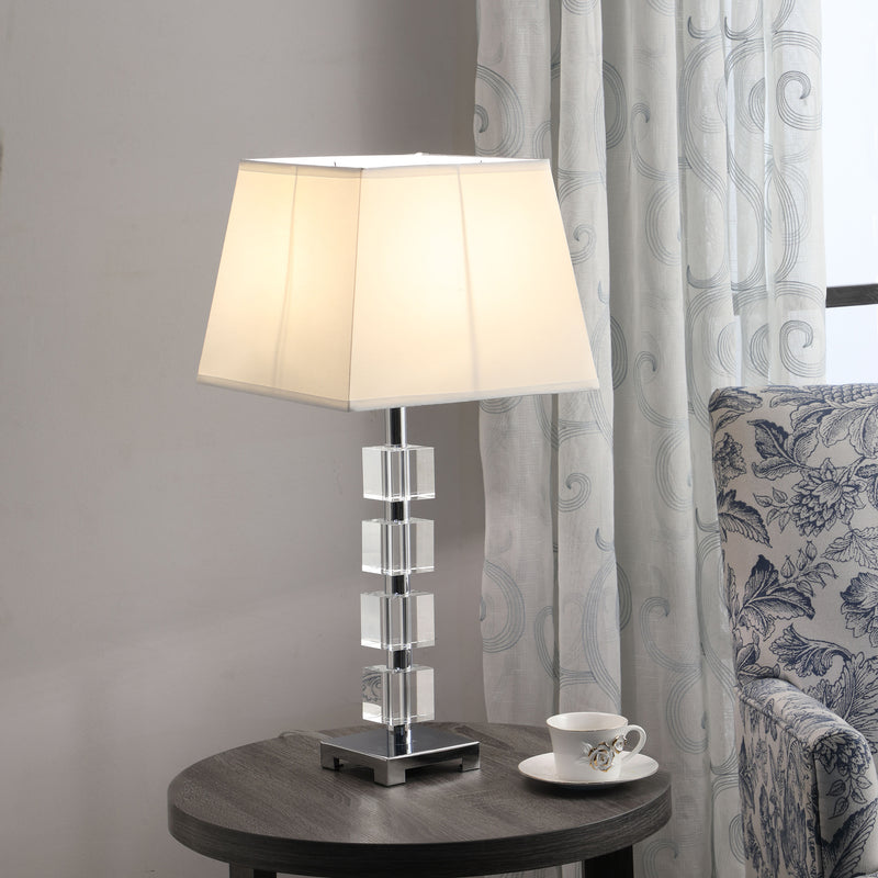 25" In Wendi Glam Crystal Cube Ice Table Lamp-zoom-