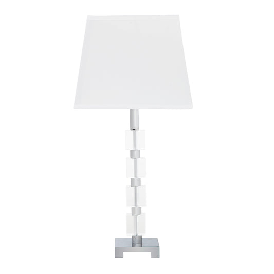 25" In Wendi Glam Crystal Cube Ice Table Lamp