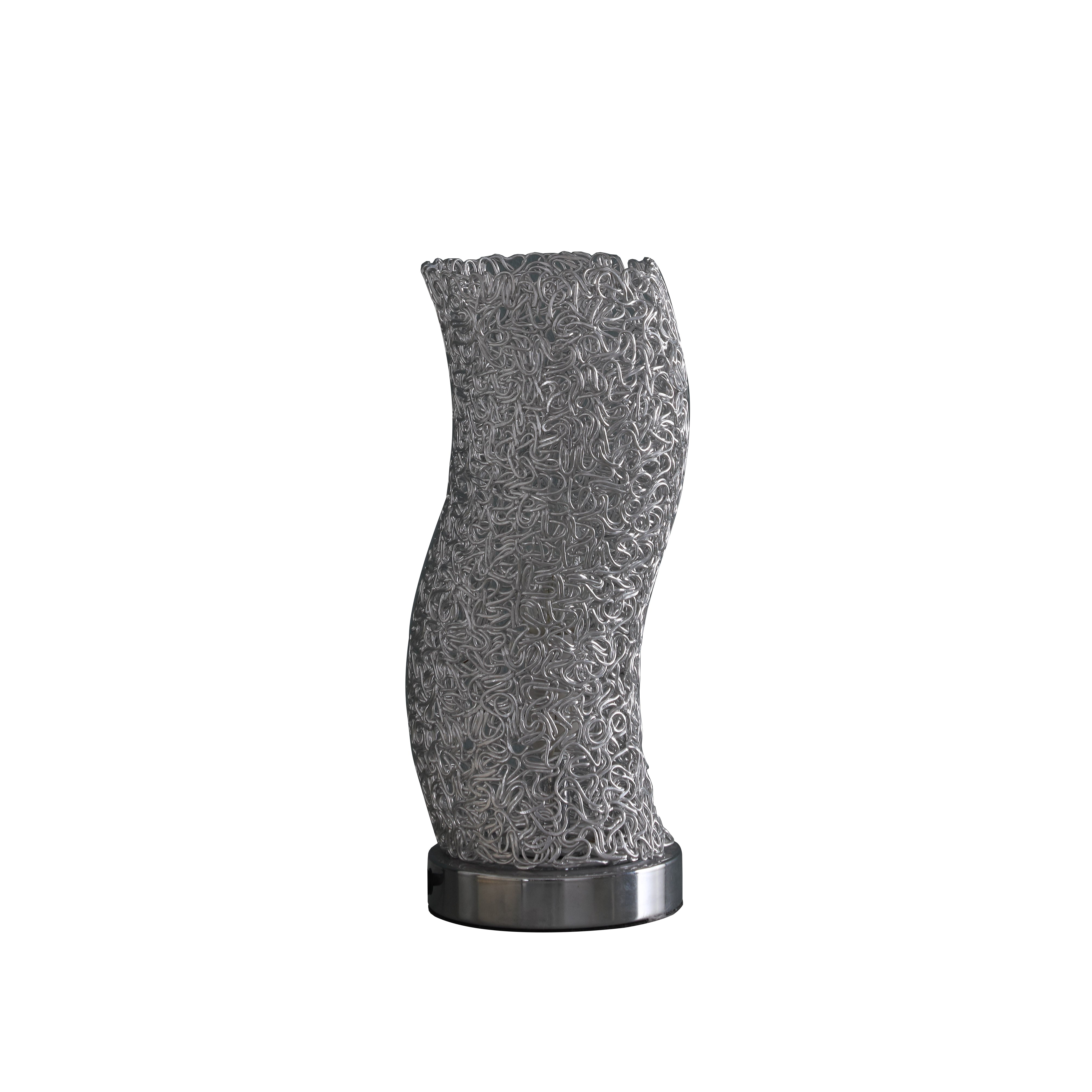 12" In Artemis Exposed Aluminum Wired Curve Table Lamp-zoom-1