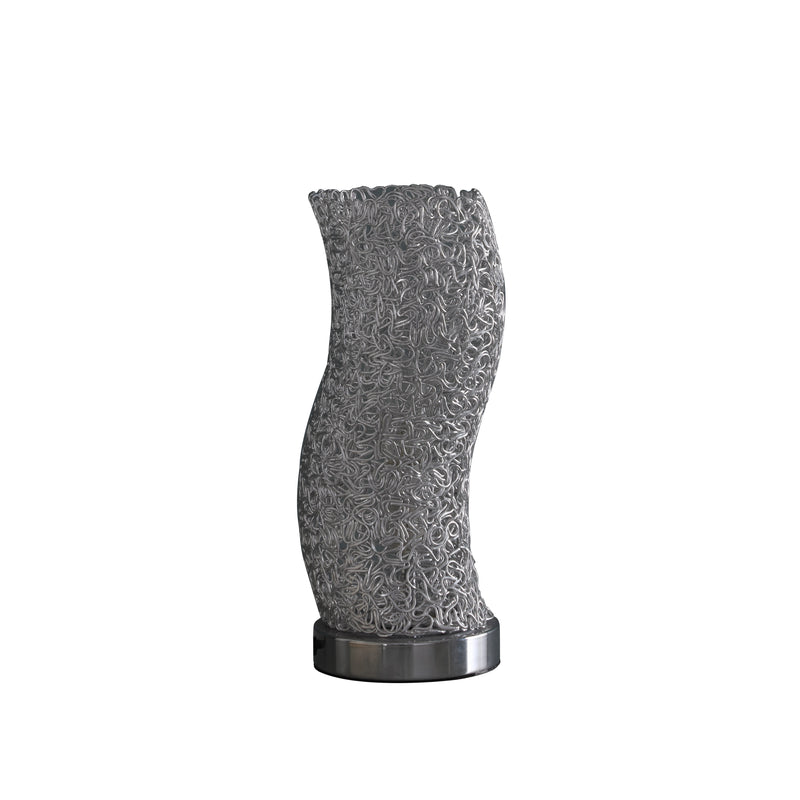 12" In Artemis Exposed Aluminum Wired Curve Table Lamp-zoom-