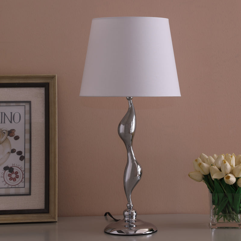 24" In Erte Art Deco Silhouette Silver Table Lamp-zoom-