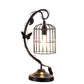 17.5" In Iris Black Butterfly Garden Metal Table Lamp