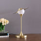 16" In Kelsey Led Brush Gold Exposed Shade Touch-on Table Lamp