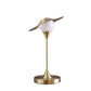 16" In Kelsey Led Brush Gold Exposed Shade Touch-on Table Lamp