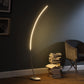 62.25" In Bradie Brushed Nickel Led Arc Tube Floor Lamp