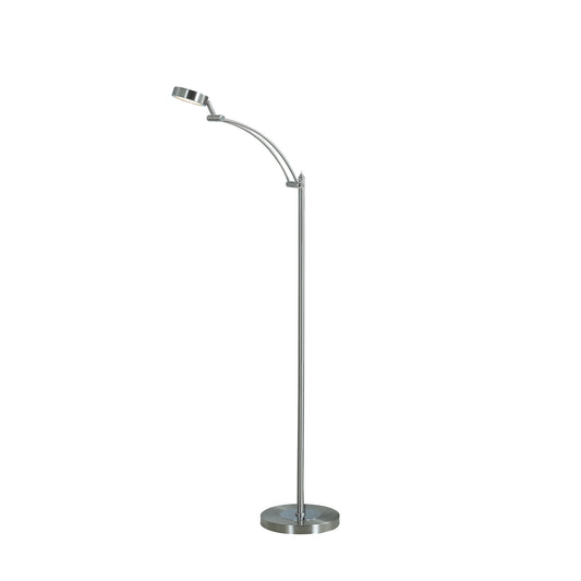 54" In Tinsley Silver Integrated Led Task Floor Lamp