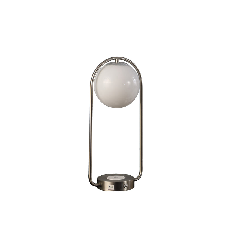 19.25" In Neilsen Retro Table Lamp W/ Charging Station & Usb Port-zoom-