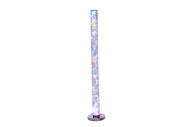 49" In Exposed Multi-Colored Rope Led Namiri Column Floor Lamp W/ Wireless Remote Control-zoom-