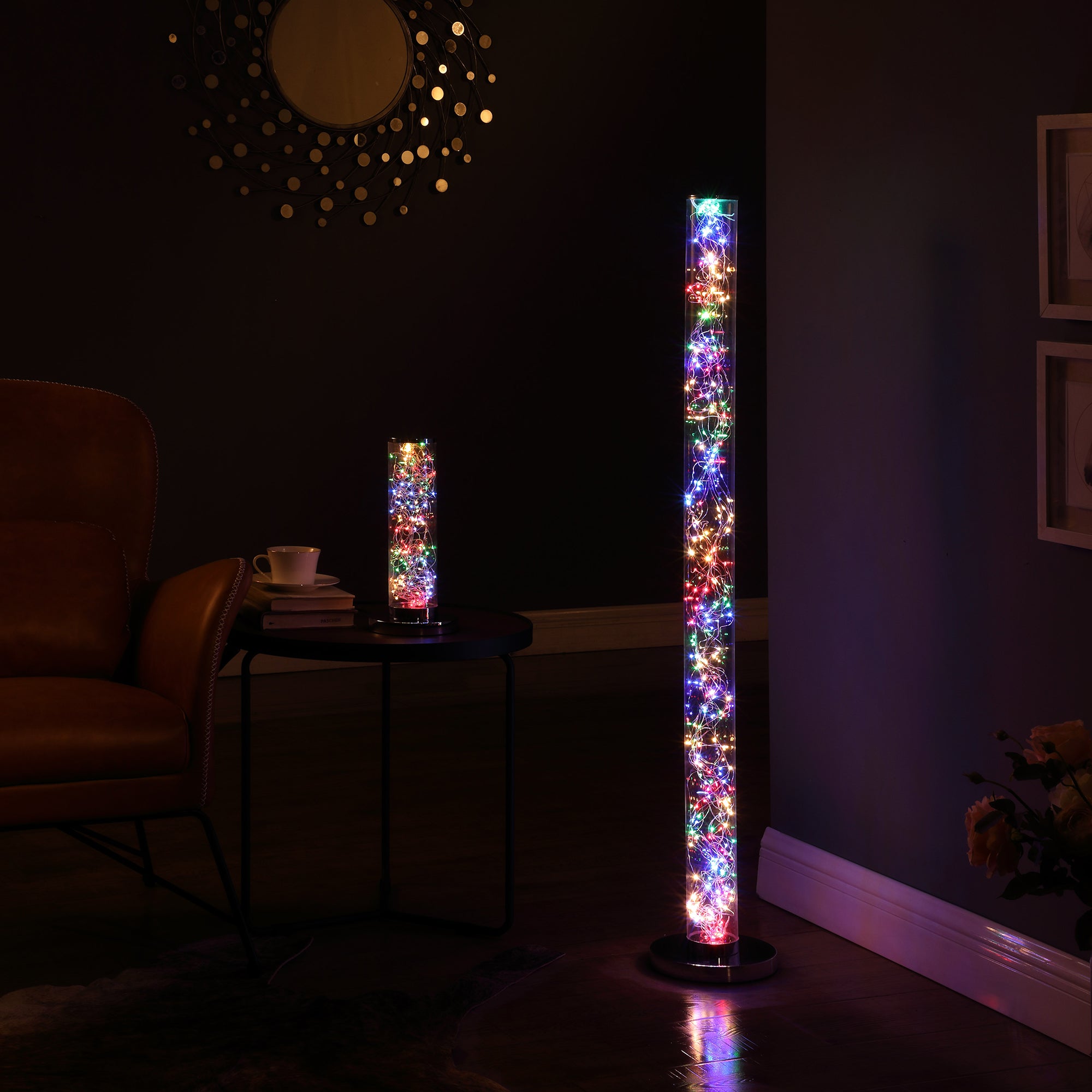 13" In Exposed Multi-colored Rope Led Namiri Column Table Lamp-zoom-4