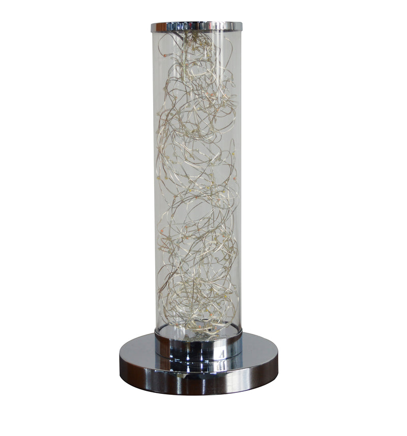13" In Exposed Multi-colored Rope Led Namiri Column Table Lamp-zoom-
