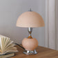15.75" H Erte Blush Pink Art Deco Glass W/ Night Light Table Lamp