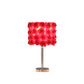 18.25" In Red Roses In Bloom Acrylic/metal Table Lamp