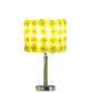 18.25" In Yellow Roses In Bloom Acrylic/metal Table Lamp