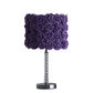 18.25" In Lavender Roses In Bloom Acrylic/metal Table Lamp