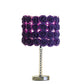18.25" In Lavender Roses In Bloom Acrylic/metal Table Lamp