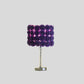 18.25" In Lavender Roses In Bloom Acrylic/metal Table Lamp