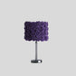 18.25" In Lavender Roses In Bloom Acrylic/metal Table Lamp
