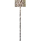 59" In Faux Suede Zebra Print Floor Lamp