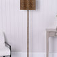 59" In Faux Suede Leopard Print Floor Lamp