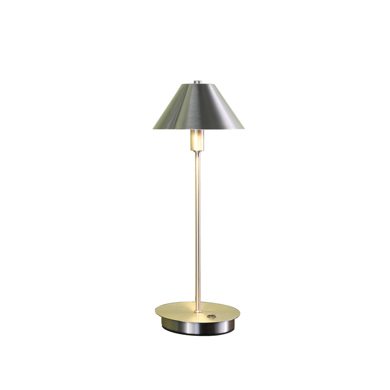 17.5" In Ryder Silver Nickel G-9 Led Table Lamp-zoom-