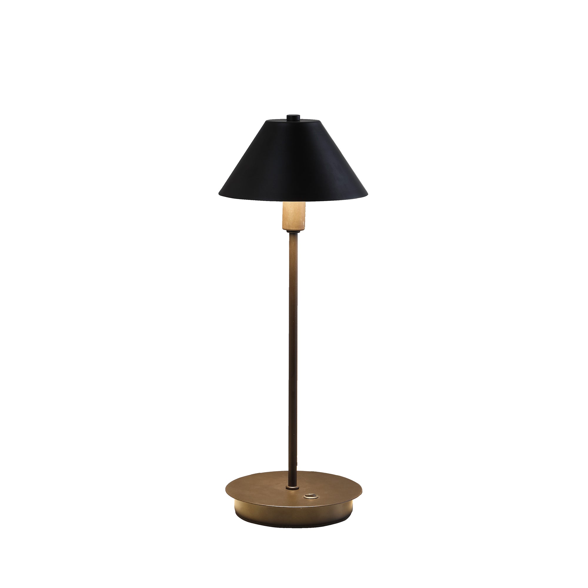 17.5" In Rowan Matte Powder Black G-9 Table Lamp-zoom-2