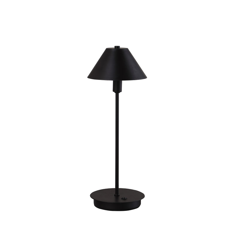 17.5" In Rowan Matte Powder Black G-9 Table Lamp-zoom-