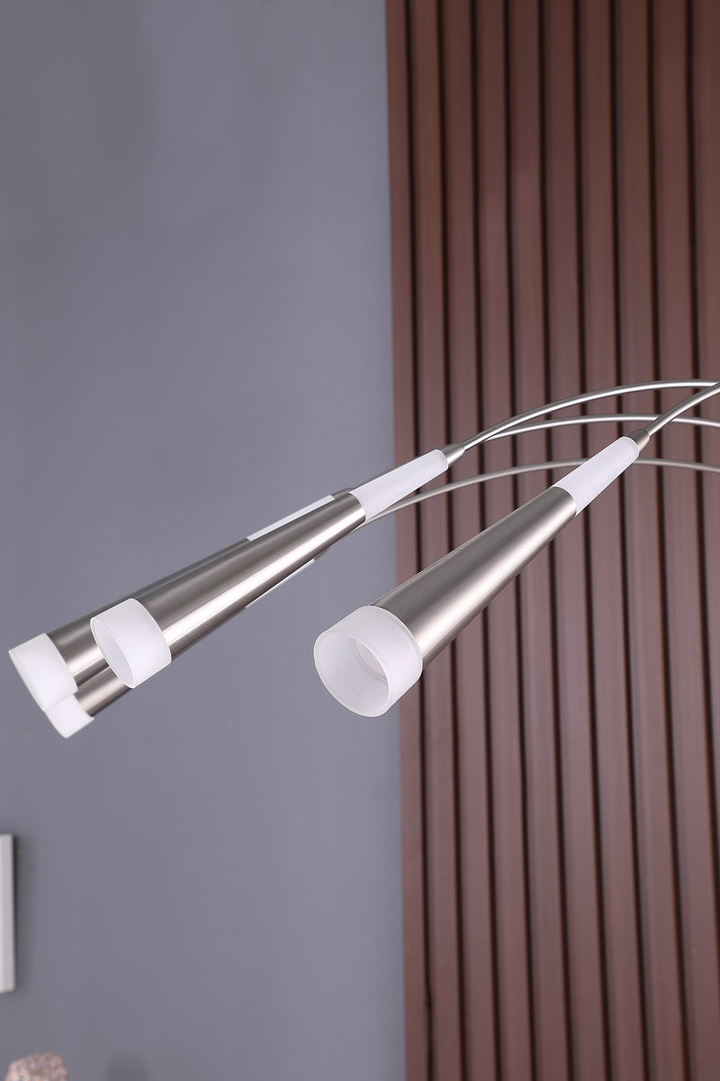 72" Kiery 4 Arm Aluminum Led Arc Floor Lamp-zoom-