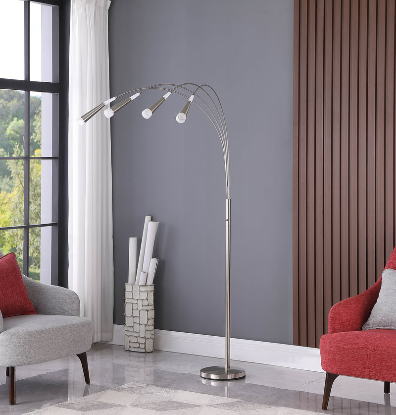 72" Kiery 4 Arm Aluminum Led Arc Floor Lamp-zoom-