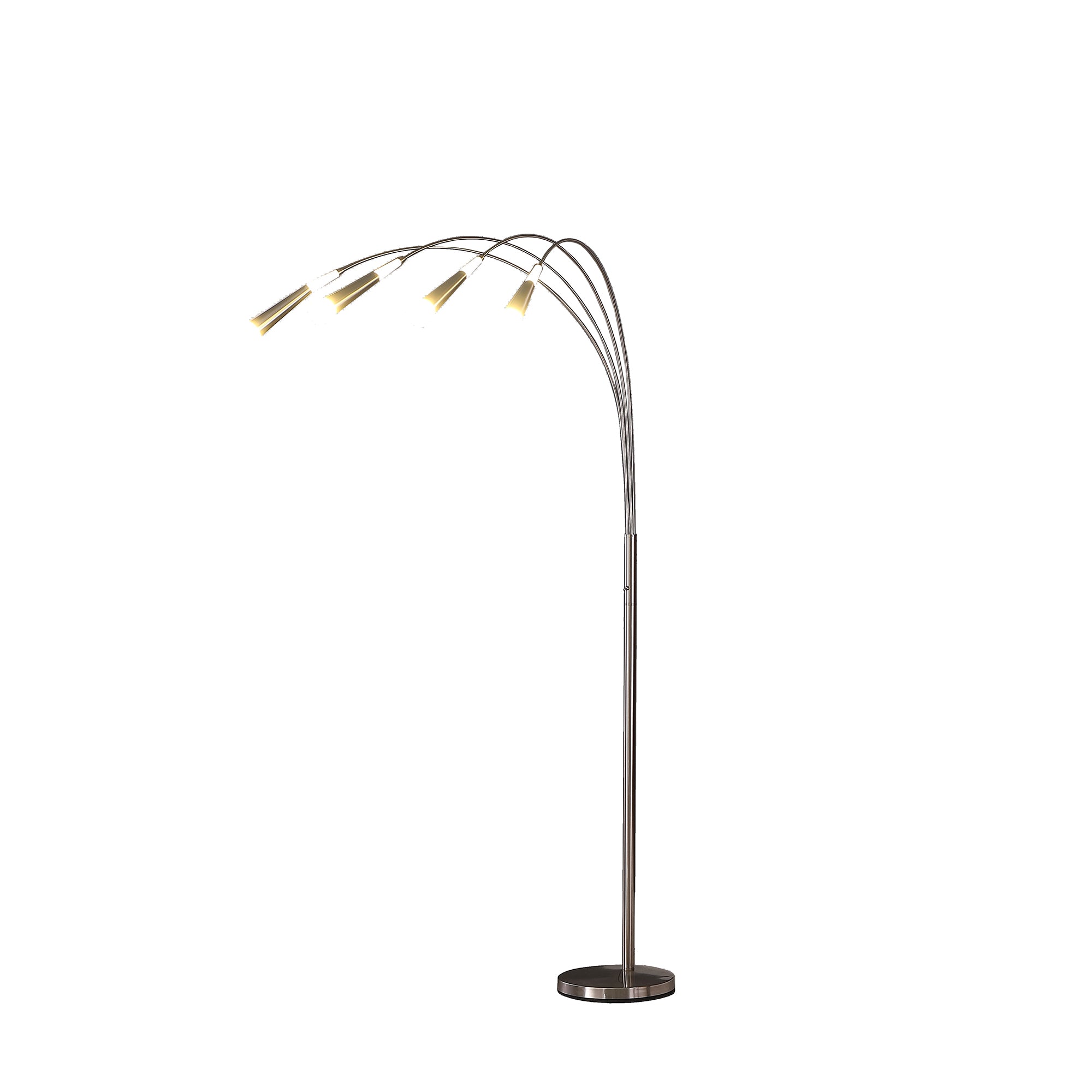 72" Kiery 4 Arm Aluminum Led Arc Floor Lamp-zoom-2