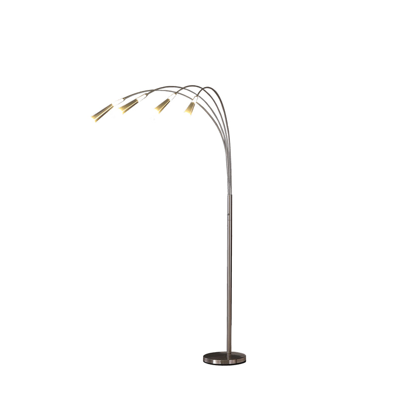 72" Kiery 4 Arm Aluminum Led Arc Floor Lamp-zoom-