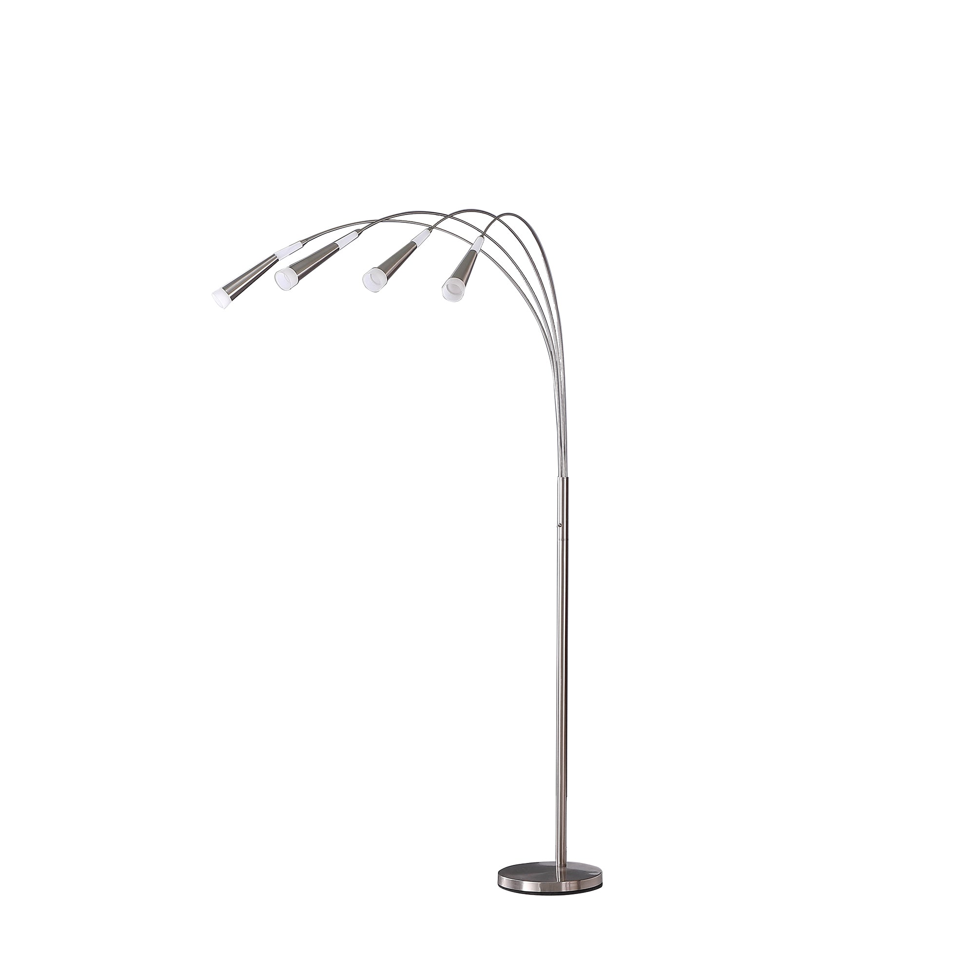 72" Kiery 4 Arm Aluminum Led Arc Floor Lamp-zoom-1
