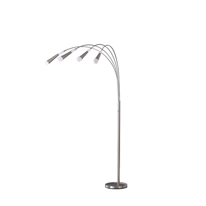 72" Kiery 4 Arm Aluminum Led Arc Floor Lamp-zoom-