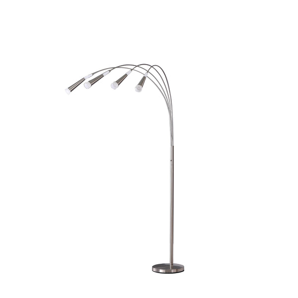 72 Kiery 4 Arm Aluminum Led Arc Floor Lamp