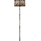59" In Faux Suede Tiger Print Floor Lamp