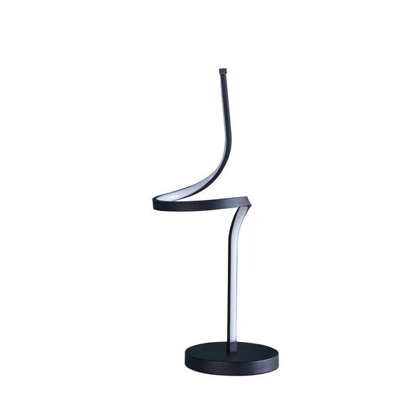 22 In Led Apollo Spiral Curved Tube Modern Table Lamp