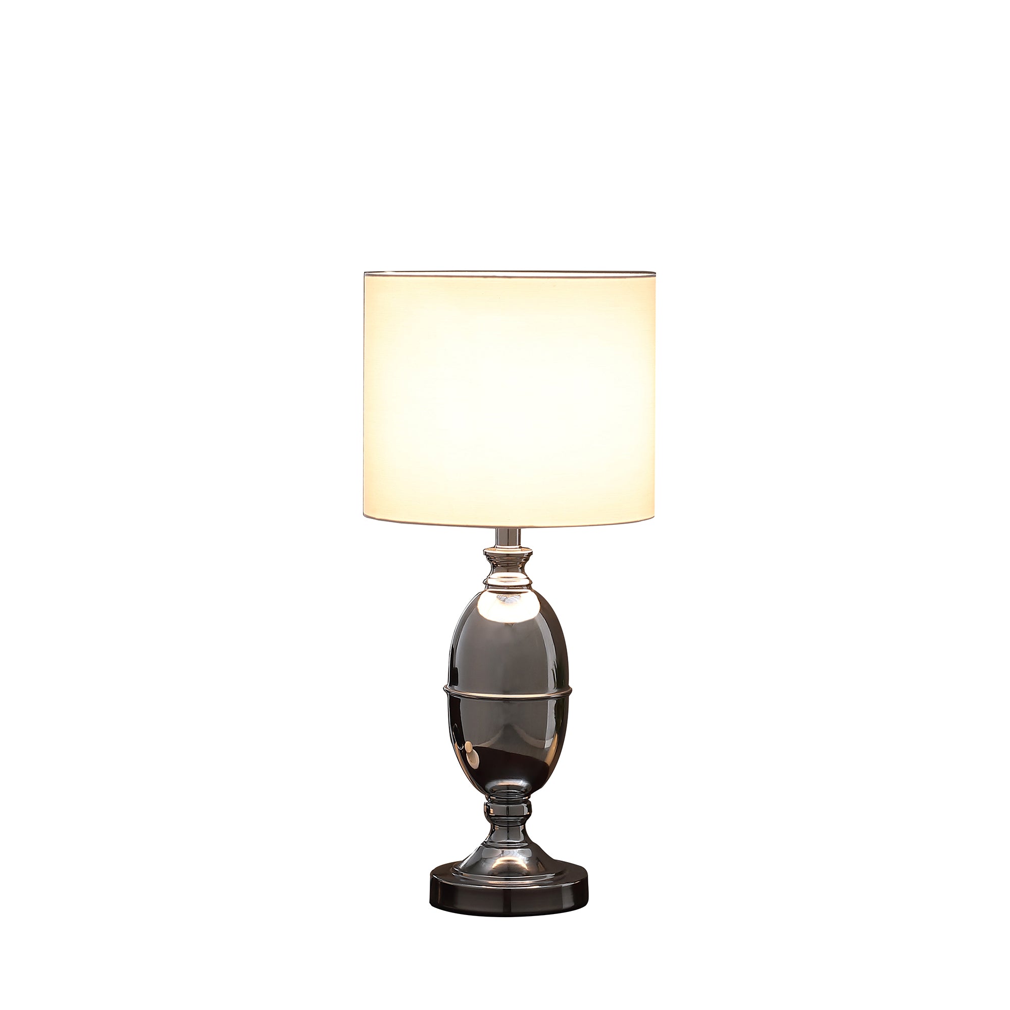 25" In Ambros Textured Silver Chrome Urn Table Lamp-zoom-2