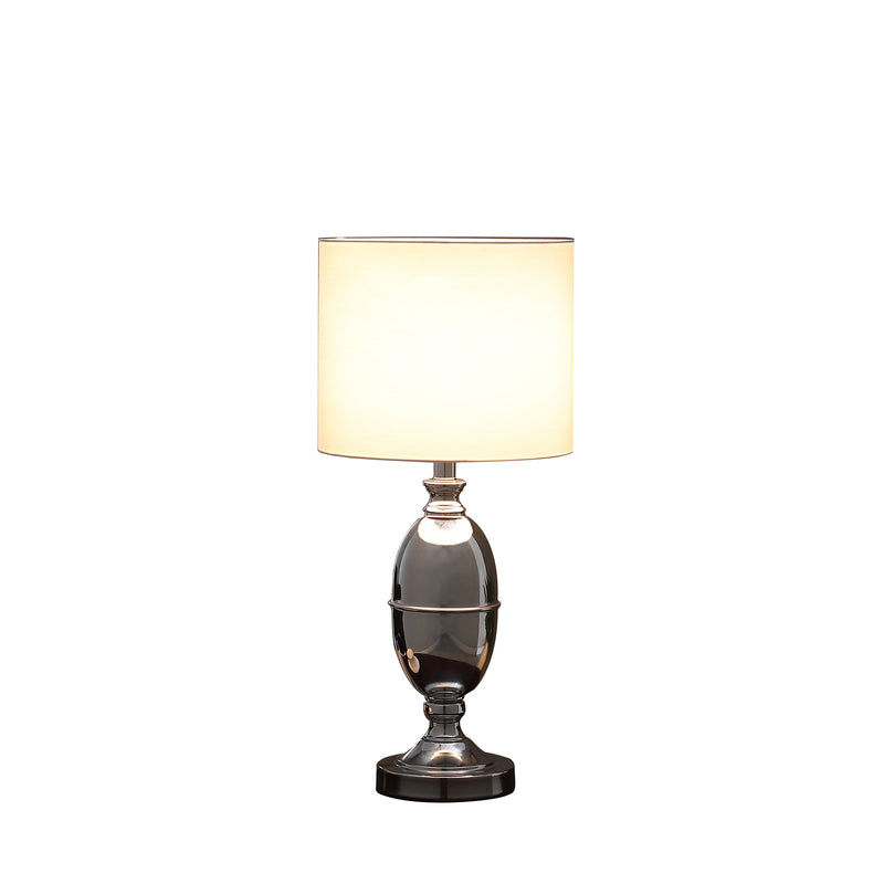 25" In Ambros Textured Silver Chrome Urn Table Lamp-zoom-