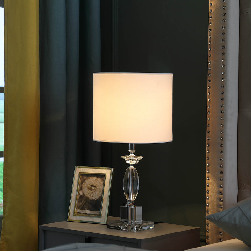 23.25" In Emmil Cut Crystal Modern Table Lamp-zoom-
