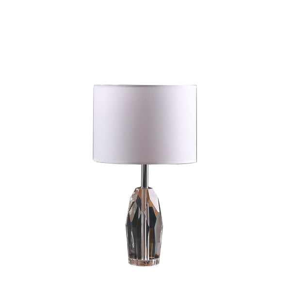 19 In Dodecahedron Solid Crystal Prism Table Lamp