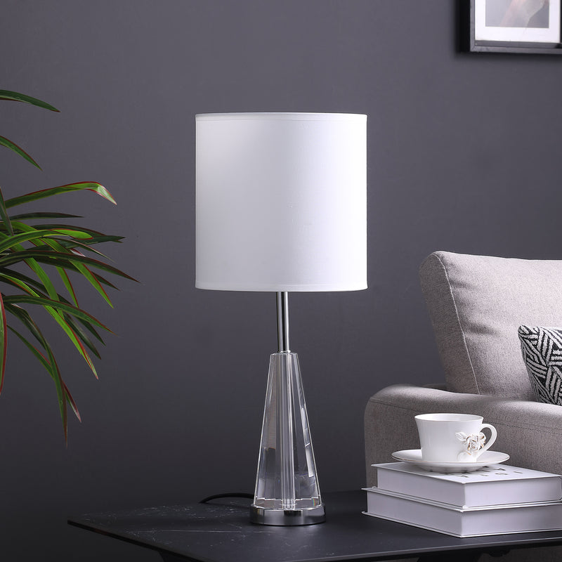 21.5" In Elli Prism Cone Shape Crystal Table Lamp-zoom-