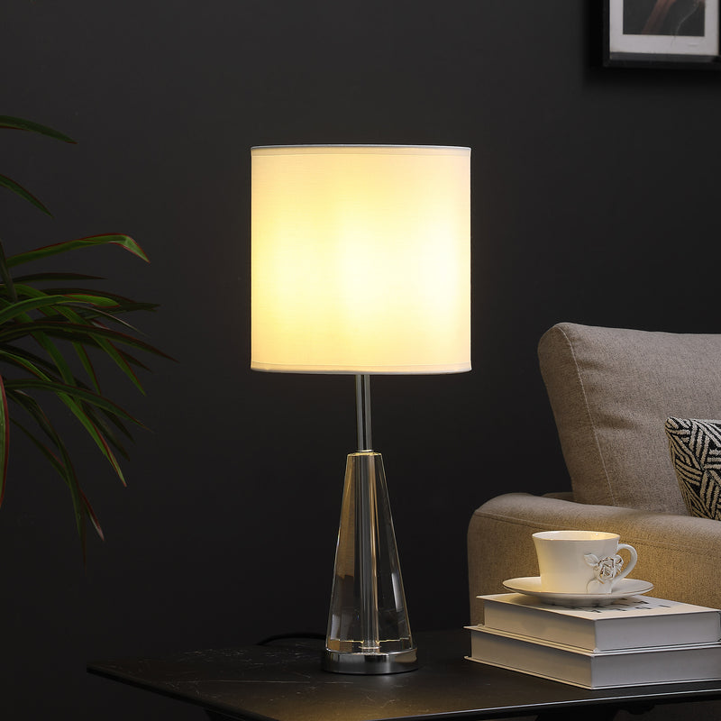 21.5" In Elli Prism Cone Shape Crystal Table Lamp-zoom-