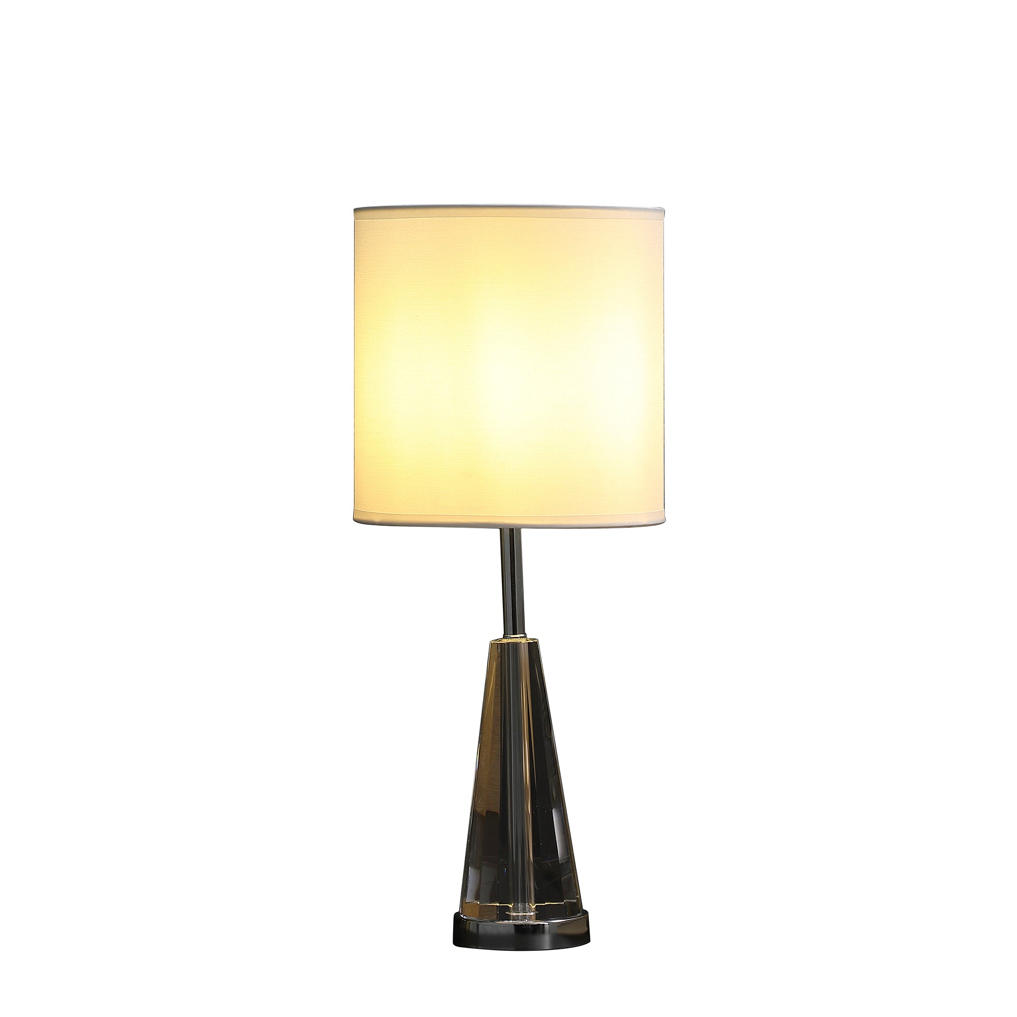 21.5" In Elli Prism Cone Shape Crystal Table Lamp-zoom-2
