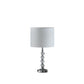 17.75" In Modern Kayli Crystal Cut Orb Chrome Metal Table Lamp
