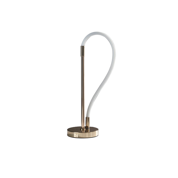 20.5 In Elastilight Led Tube W/ Magnetic End Contemporary Rose Gold Table Lamp