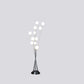 46" In 11-light Acrylic Globe Aluminun Led Chrysanthe Silver Chrome Metal Floor Lamp