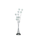 46" In 11-light Acrylic Globe Aluminun Led Chrysanthe Silver Chrome Metal Floor Lamp