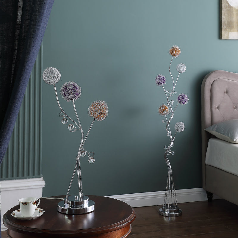 58.5" In 6 Aluminum Led Zeus Metal Floor Lamp-zoom-